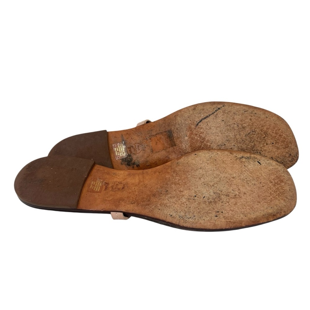 Tory Burch Blush Pink Miller Thong Sandals with Gold Logo - Picture 3 of 6